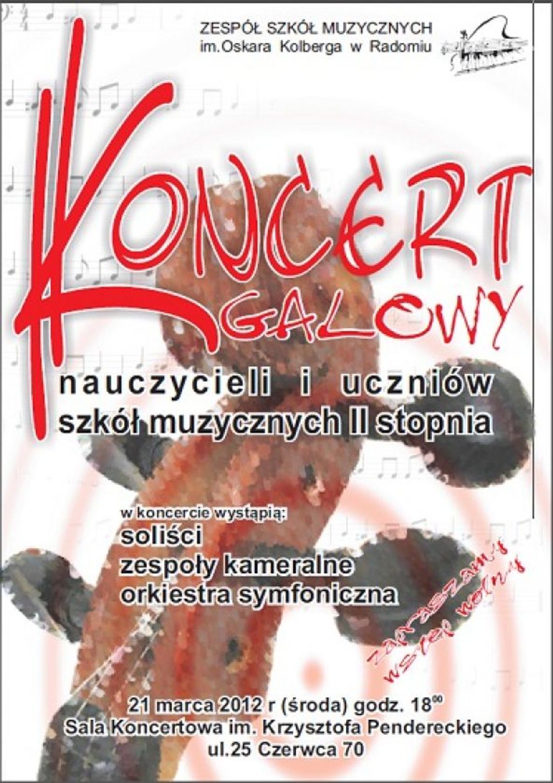 Już dziś Koncert Galowy w Zespole Szkół Muzycznych