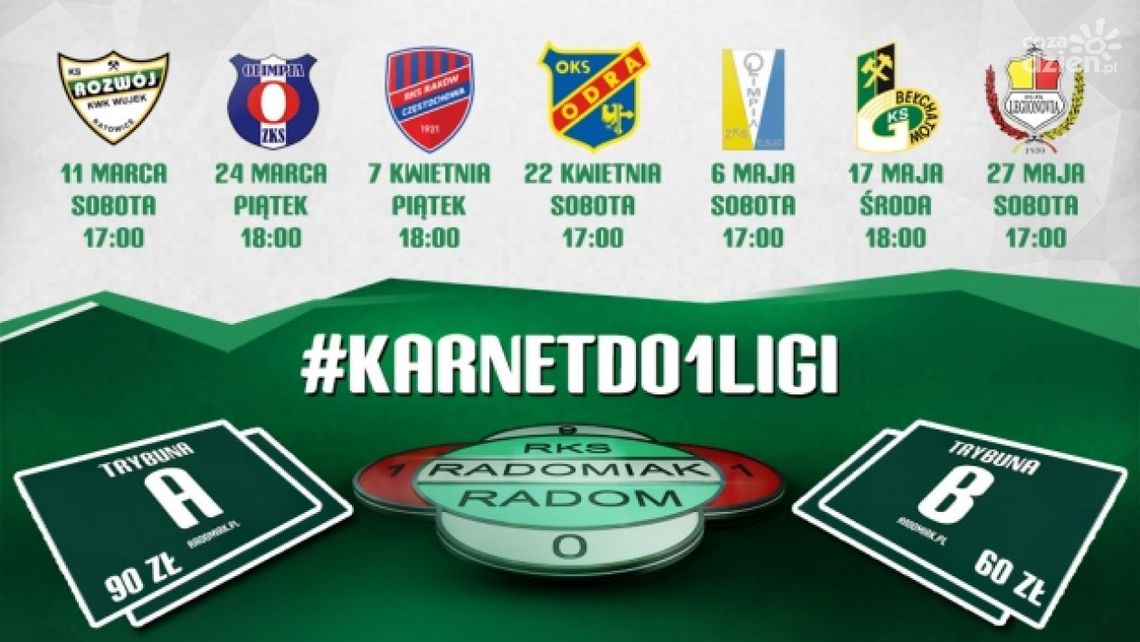 Karnety na wiosenne mecze Radomiaka w sprzedaży!