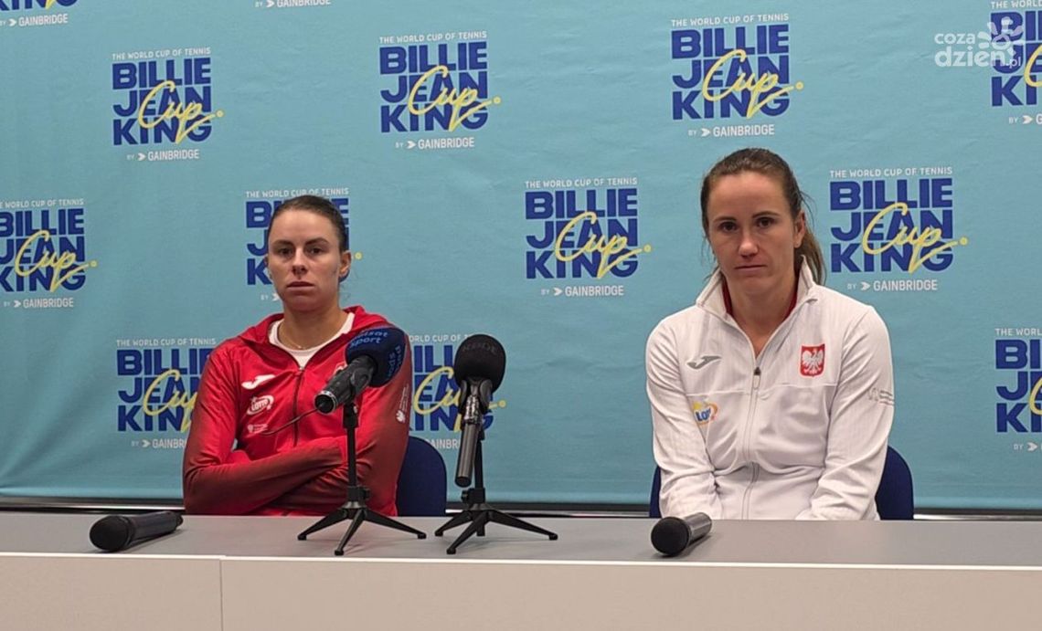 Katarzyna Kawa i Magda Linette po pierwszym dniu Billie Jean King Cup w Radomiu