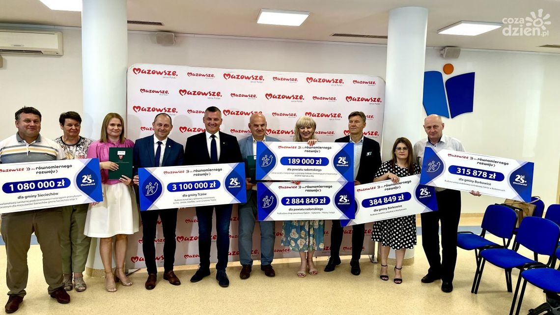 Kolejne inwestycje z dofinansowaniem samorządu województwa mazowieckiego