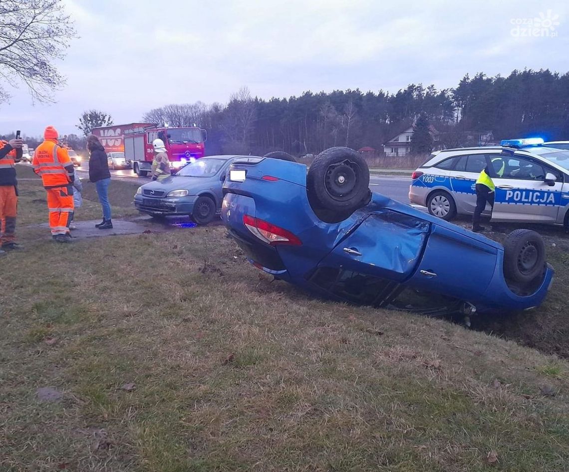 Kolizja drogowa w Klwatce Królewskiej