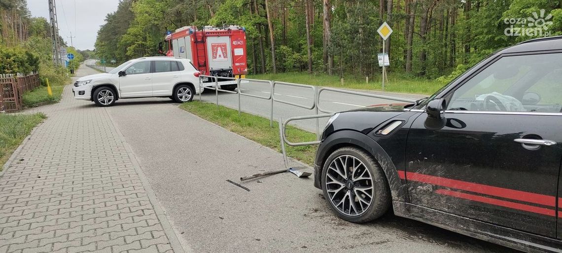 Kolizja na ul. Spacerowej w Białobrzegach
