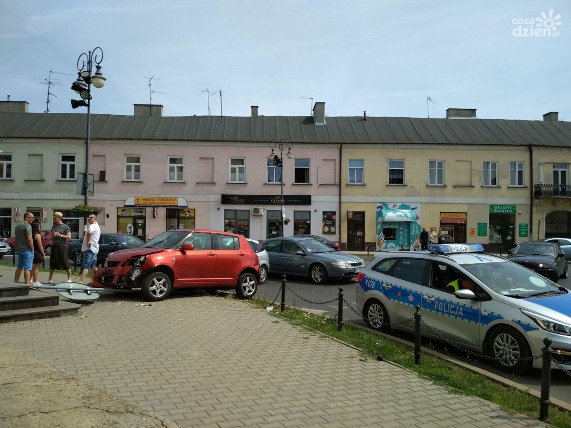 Kolizja w centrum miasta - utrudnienia w ruchu