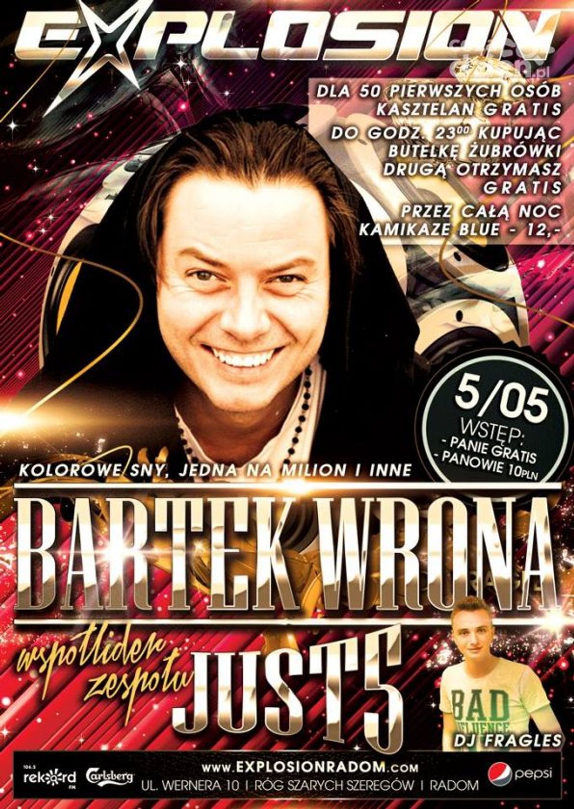 Koncert Bartka Wrony w klubie Explosion