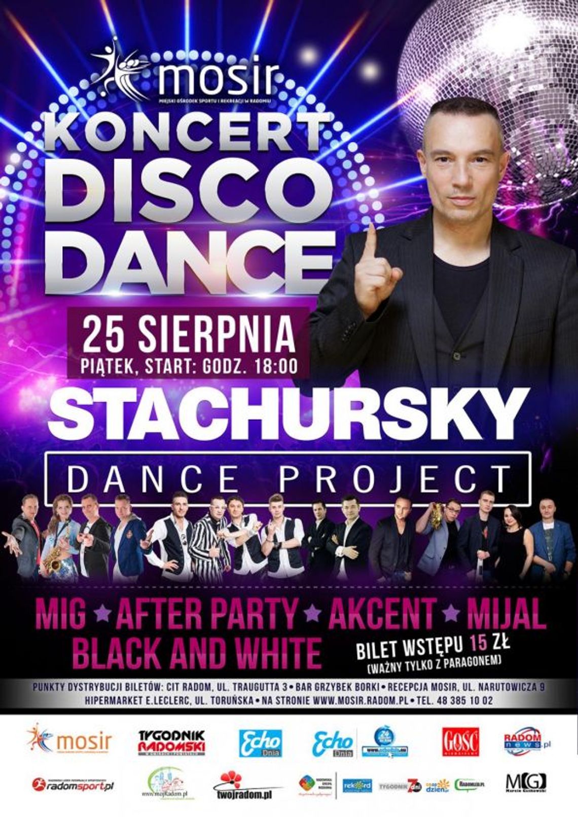 Koncert Disco Dance nad zalewem Borki