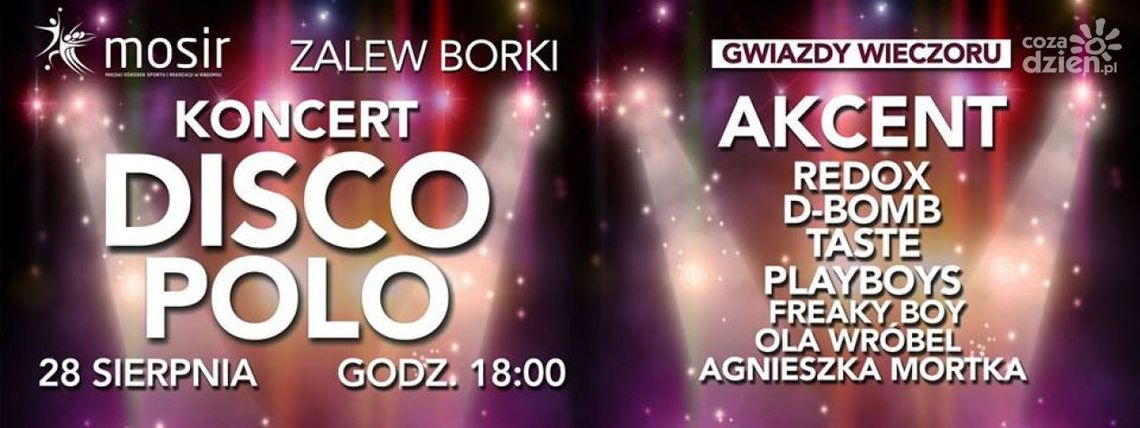 Koncert disco polo na zakończenie wakacji nad zalewem Borki