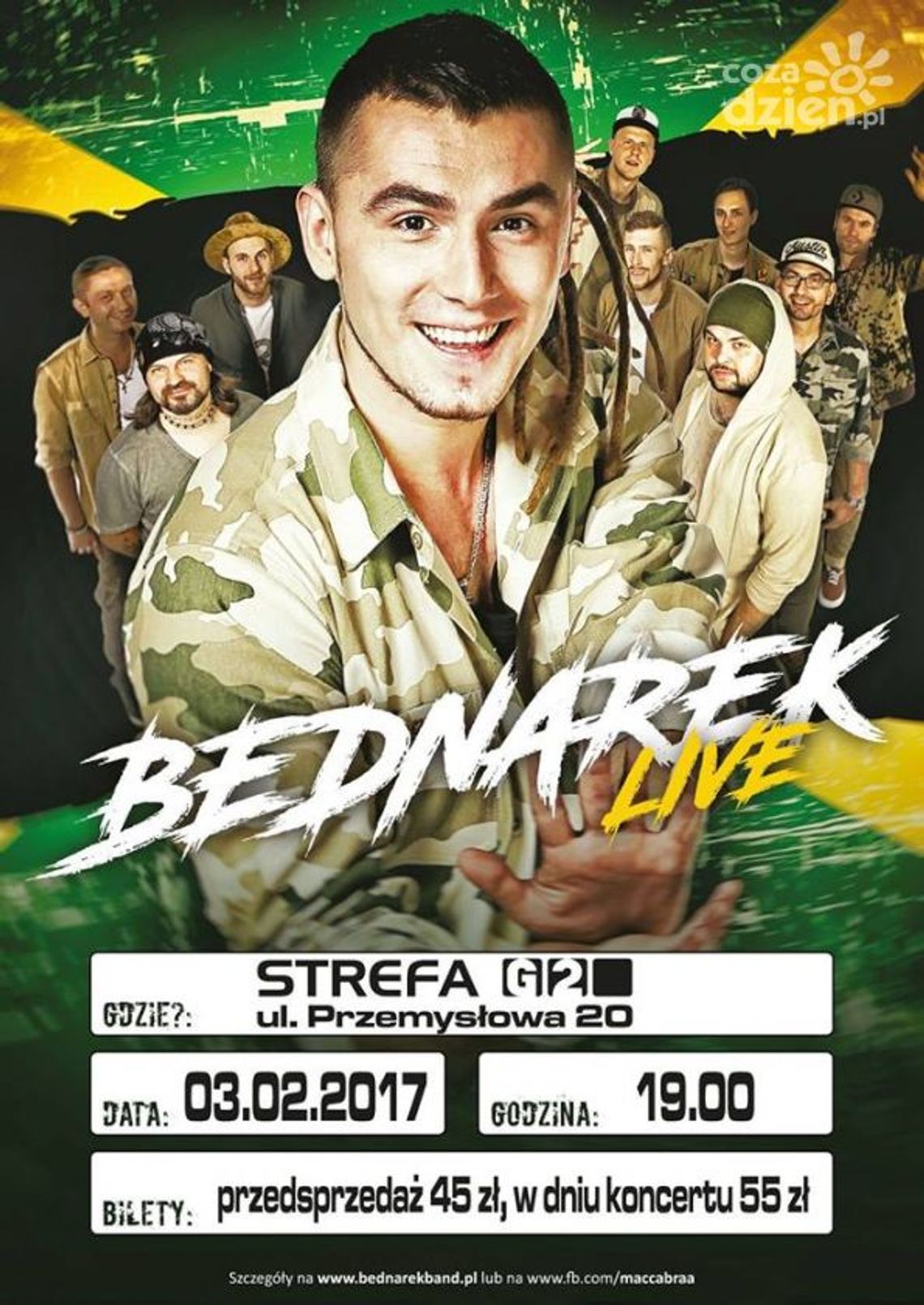 Koncert Kamila Bednarka w klubie Strefa G2