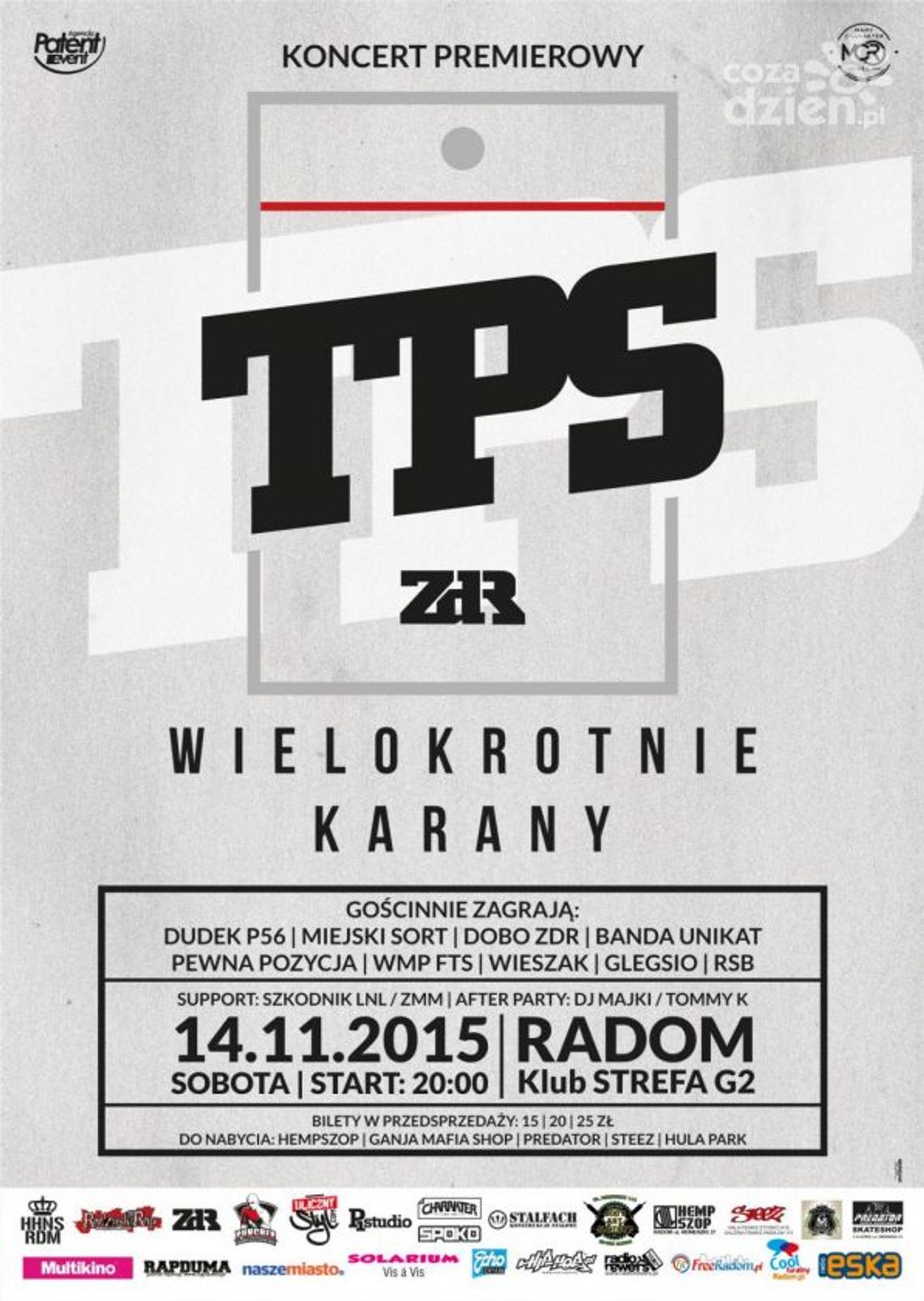 Koncert premierowy TPS "Wielokrotnie karany" w klubie G2 Koncert premierowy TPS "Wielokrotnie karany" w klubie G2