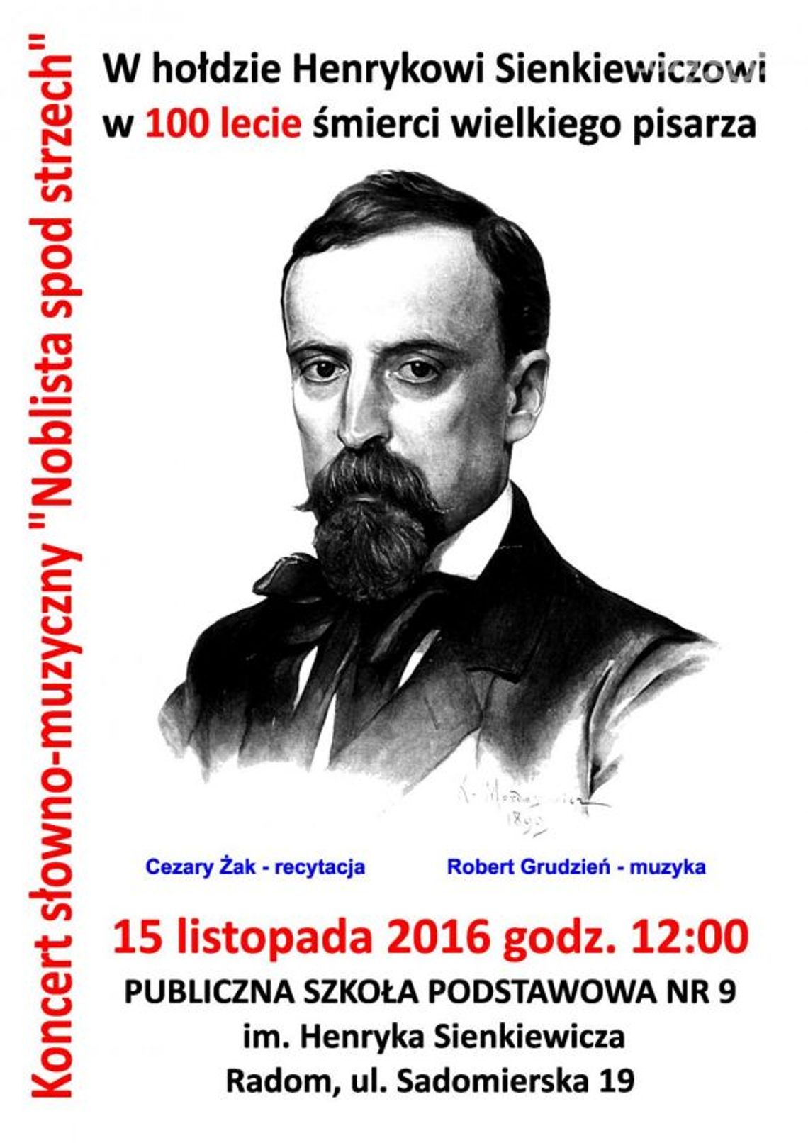 Koncert słowno-muzyczny "Noblista spod strzech"