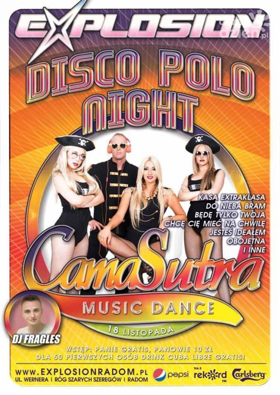 Koncert zespołu CamaSutra w klubie Explosion