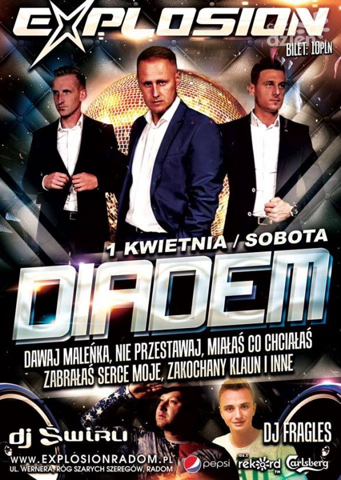 Koncert zespołu Diadem w klube Explosion
