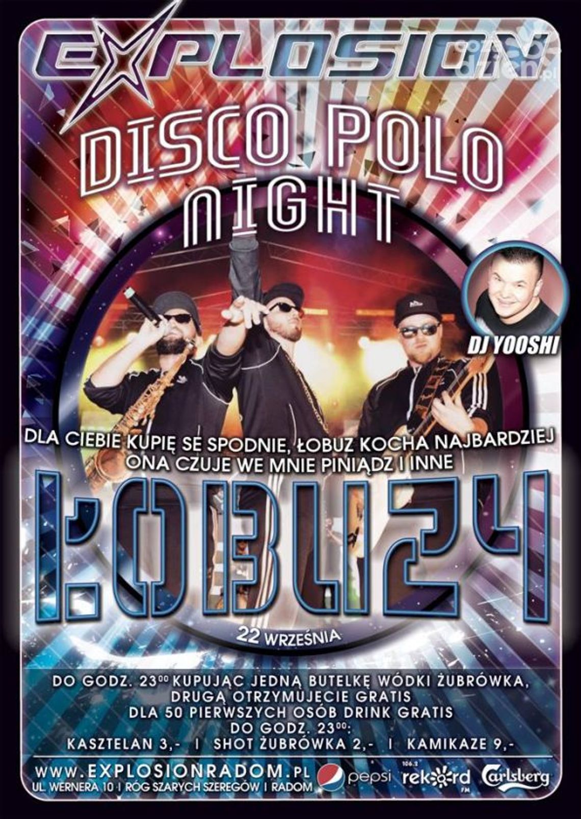 Koncert zespołu Łobuzy w klubie Explosion