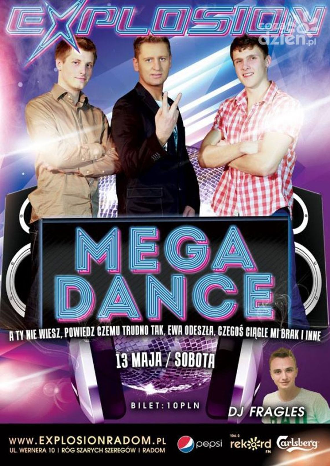 Koncert zespołu Mega Dance w klubie Explosion