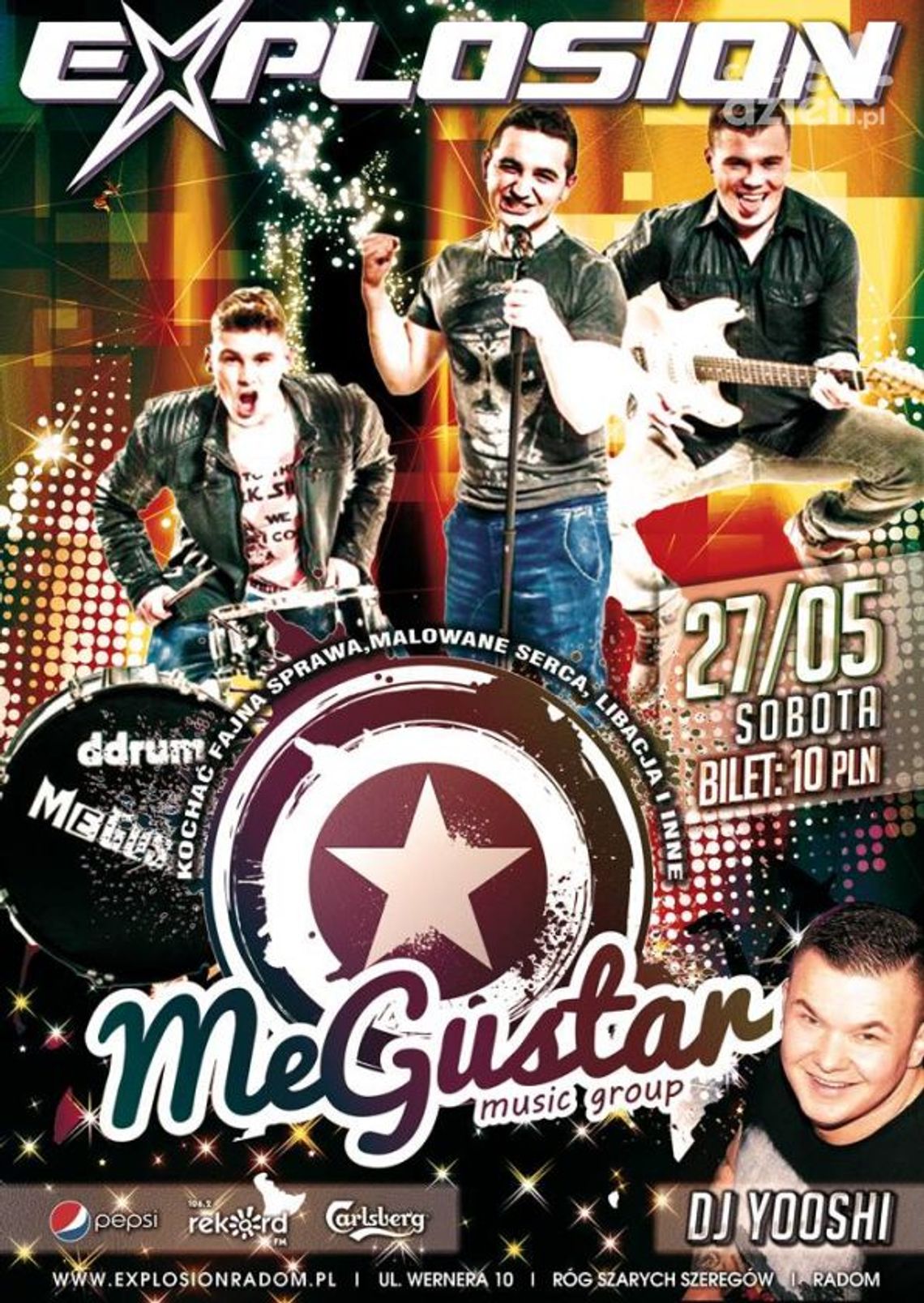 Koncert zespołu Megustar w klubie Explosion