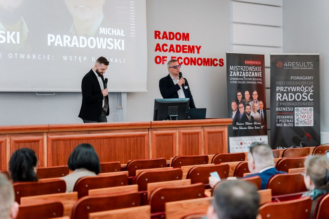Konferencja "Mistrzowskie Zarządzanie" na Akademii Handlowej Nauk Stosowanych w Radomiu Konferencja "Mistrzowskie Zarządzanie" na Akademii Handlowej Nauk Stosowanych w Radomiu