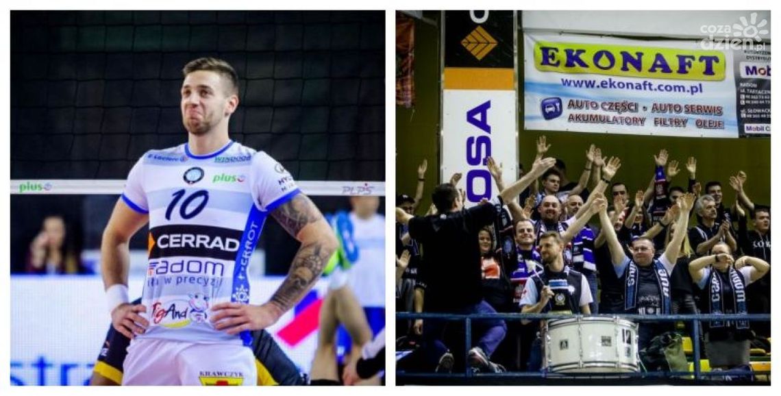 Konflikt kibiców z siatkarzem Cerrad Czarnych