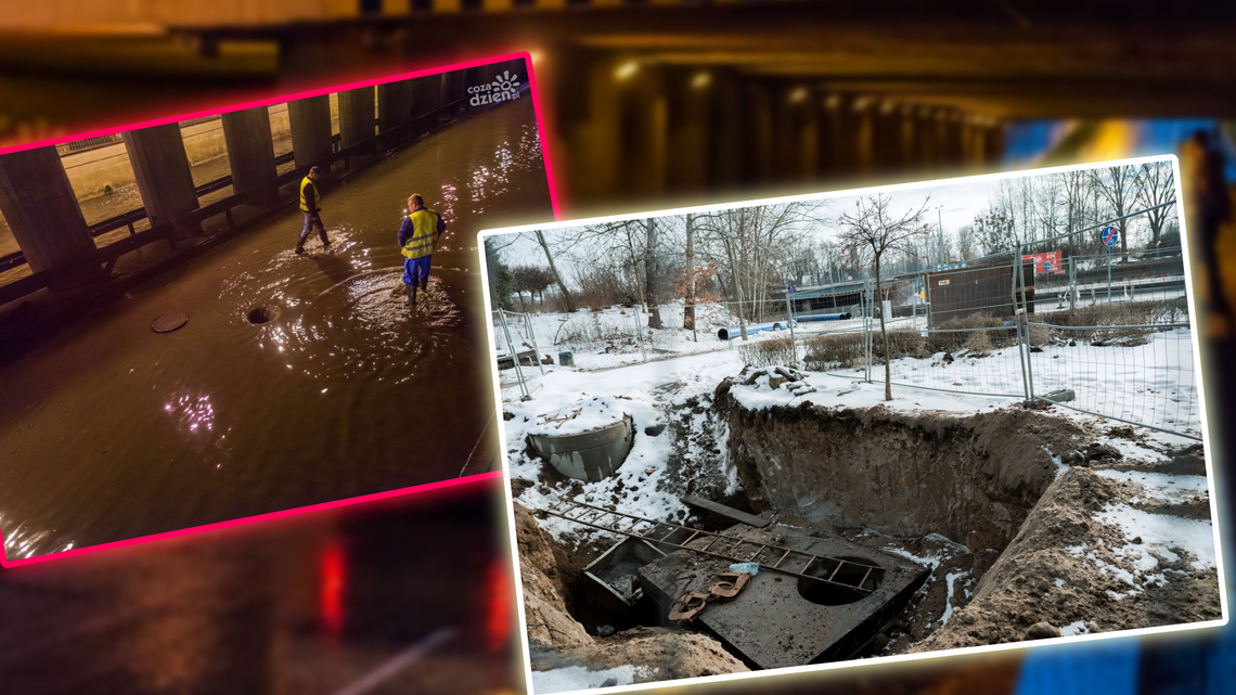 Koniec zalewanego tunelu? Miasto stawia pompy i nowe rury. Znamy szczegóły