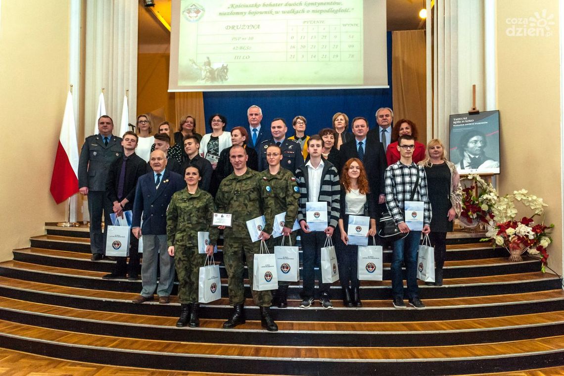Konkurs wiedzy o Tadeuszu Kościuszce w 42. Bazie Lotnictwa
