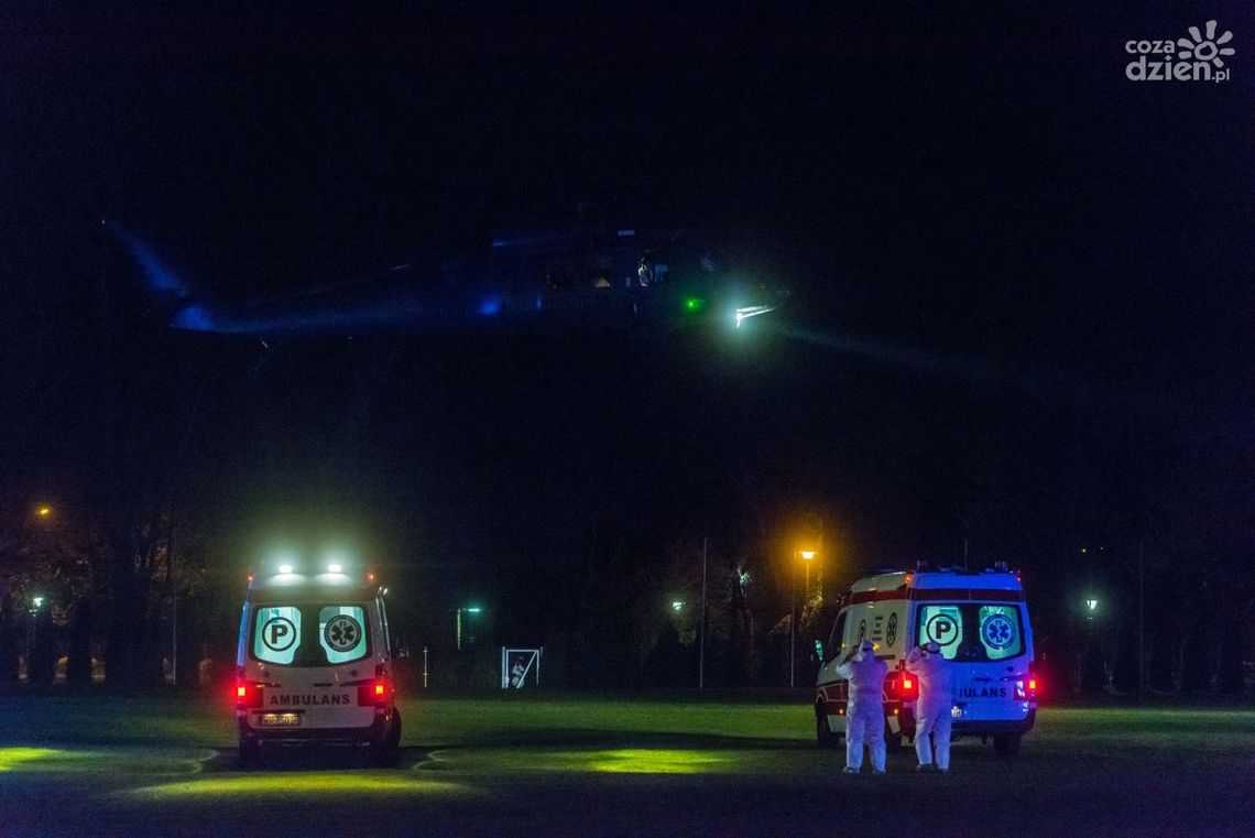 Konrad Frysztak pyta ministra Kamińskiego o wczorajsze lądowanie śmigłowca w Radomiu