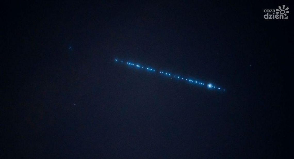 Kosmiczny pociąg Elona Muska nad Polską