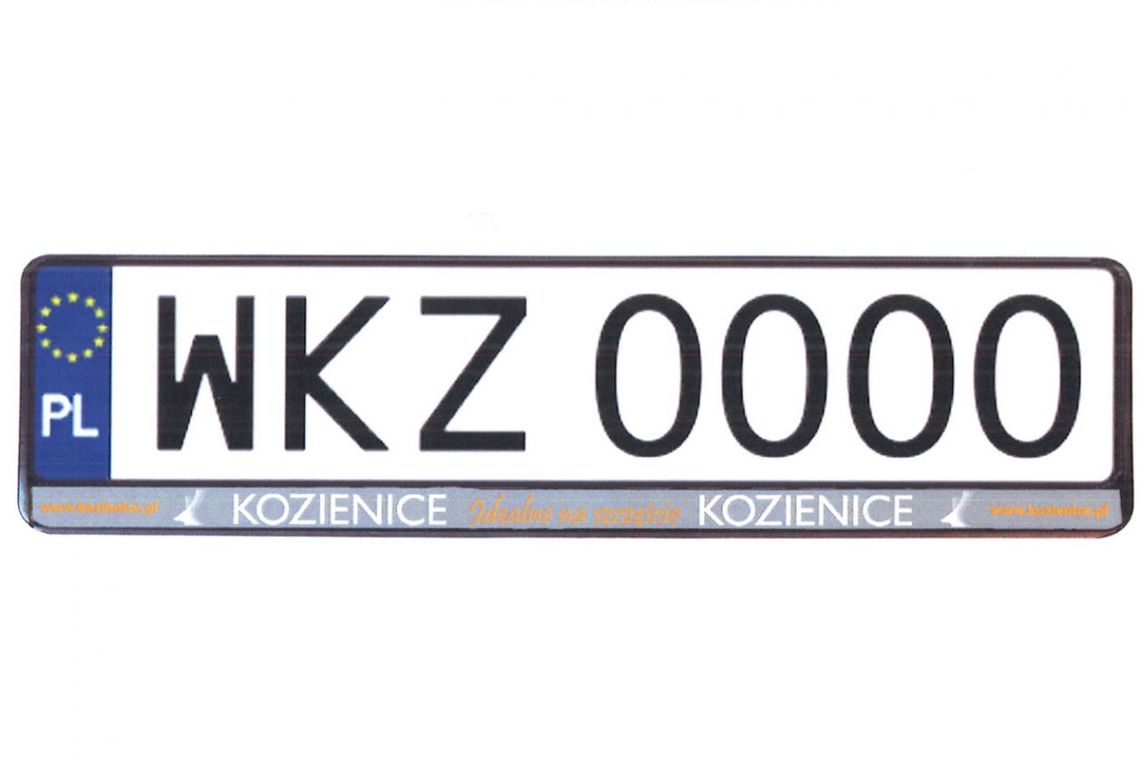 Kozienice. Odbierz ramkę na tablicę rejestracyjną z logo miasta Kozienice. Odbierz ramkę na tablicę rejestracyjną z logo miasta