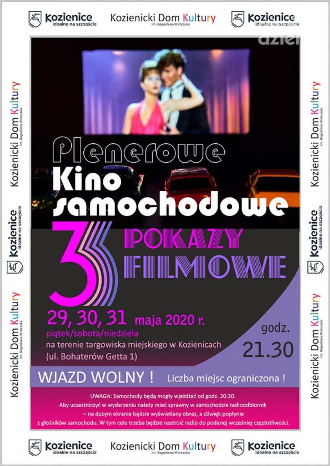 Kozienice. Plenerowe kino samochodowe już w ten weekend 