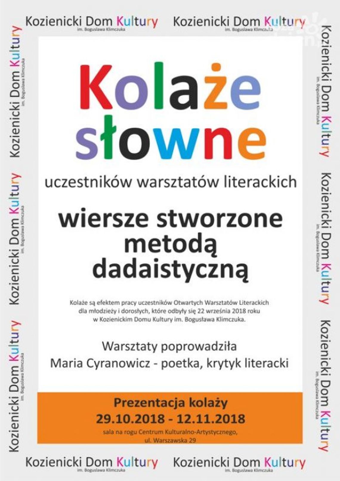 Kozienice. Zobacz wystawę kolaży słownych