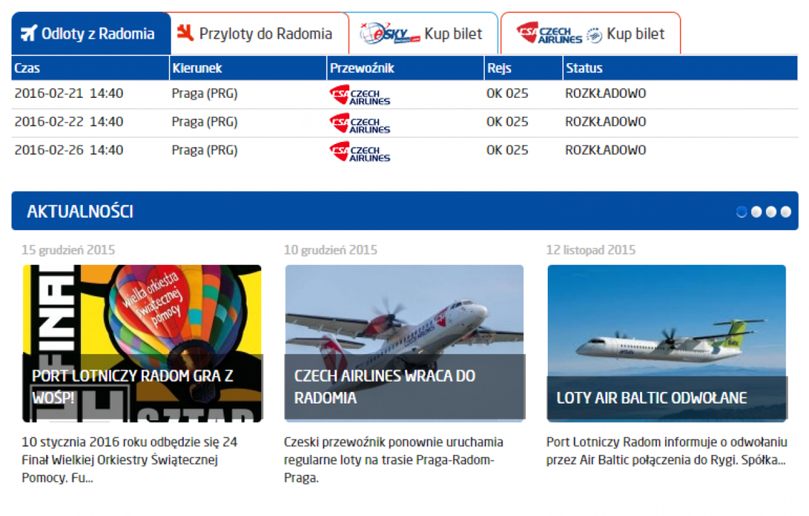 Lotnisko nie zauważyło, że loty się kończą