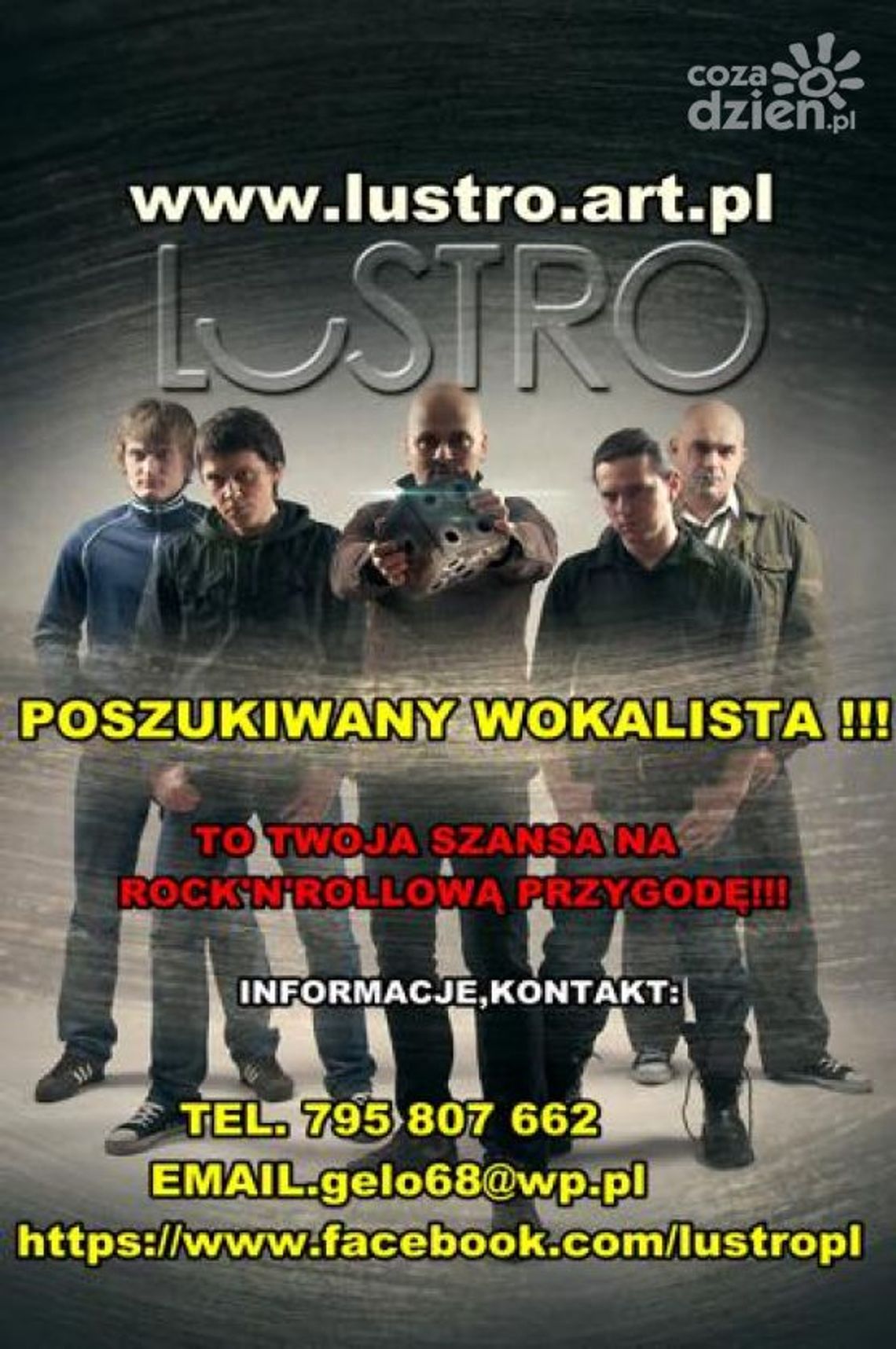 Lustro poszukuje wokalisty Lustro poszukuje wokalisty