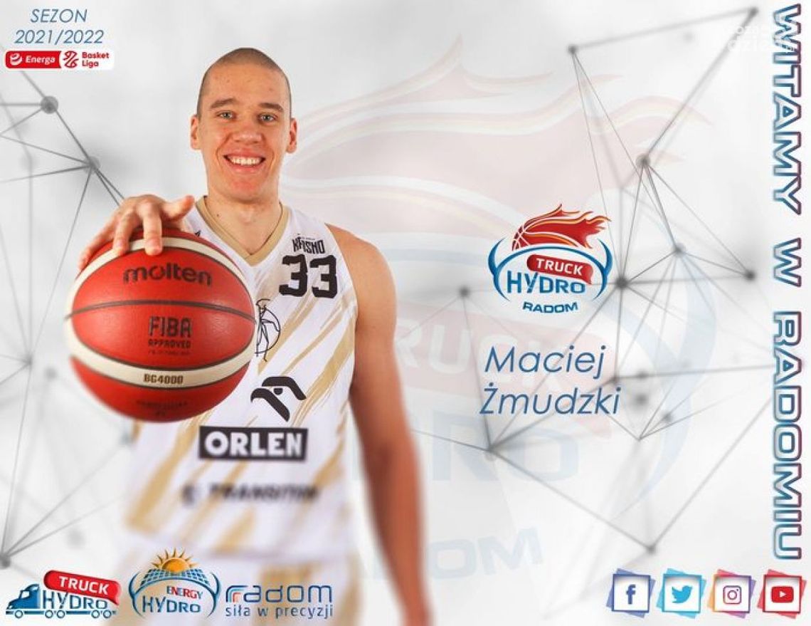 Maciej Żmudzki nowym podkoszowym HydroTrucku