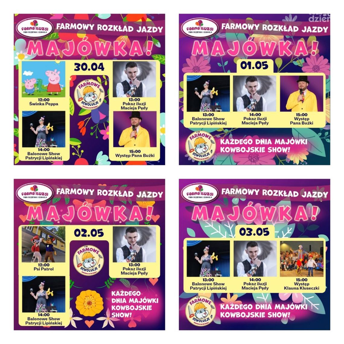 Majówka na Farmie Iluzji 