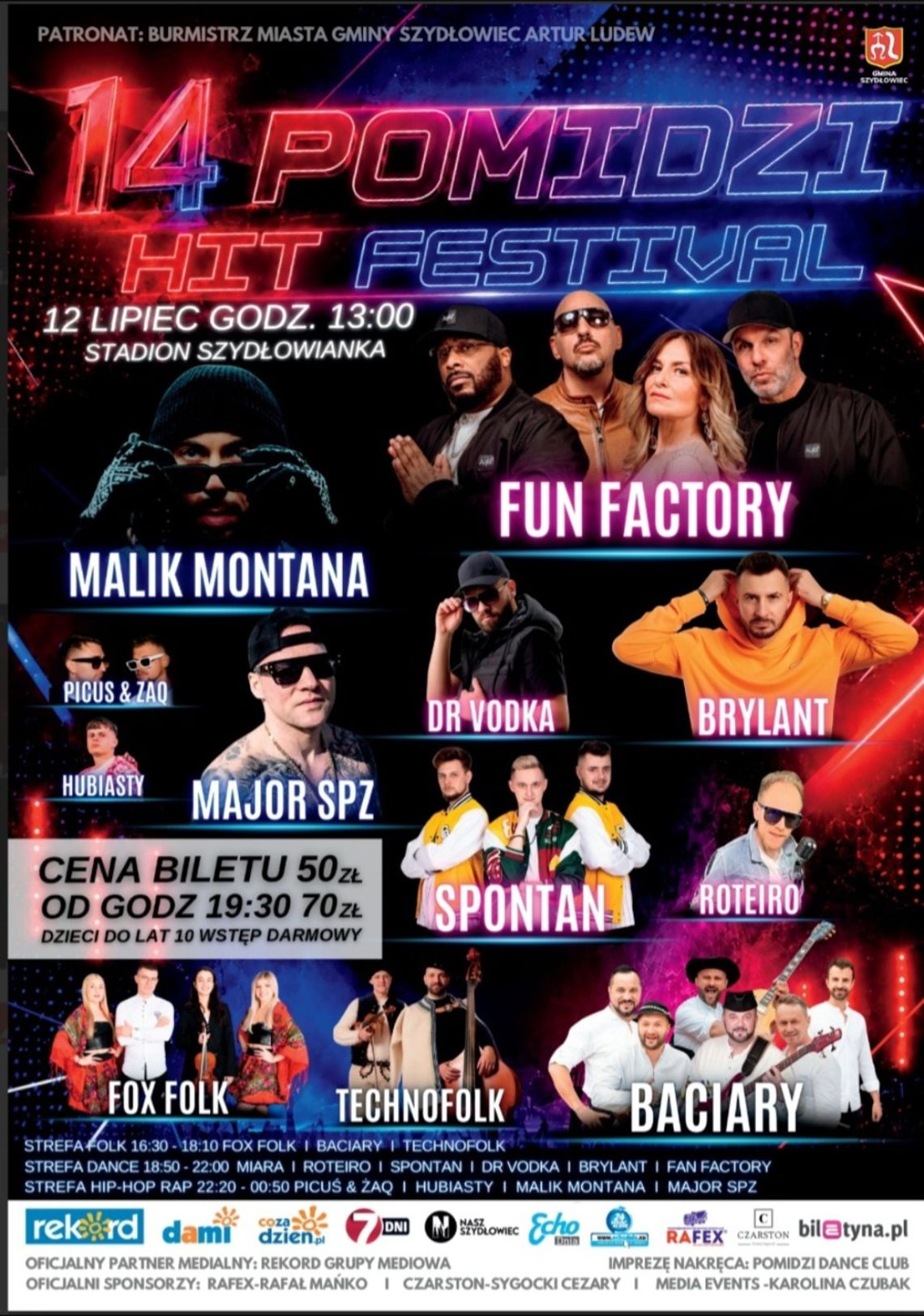 Malik Montana, Fun Factory i Baciary w Szydłowcu! Nadchodzi 14. Pomidzi Hit Festival!
