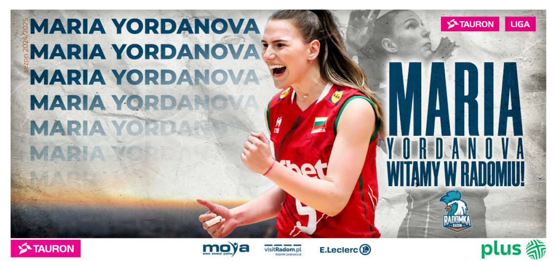 Maria Yordanova nową zawodniczką Moya Radomki Radom
