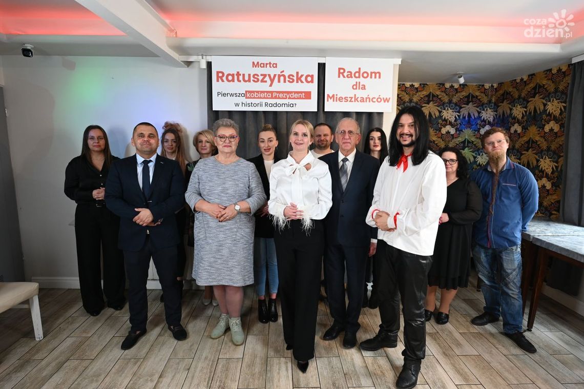 Marta Ratuszyńska przedstawiła liderów swojej listy do rady miejskiej Marta Ratuszyńska przedstawiła liderów swojej listy do rady miejskiej