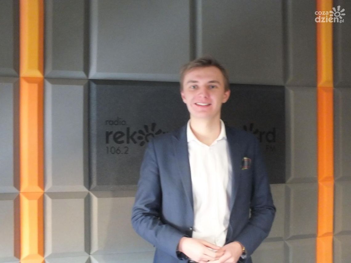 Mateusz Wojcieszak - rozmowa w studiu lokalnym Radia Rekord
