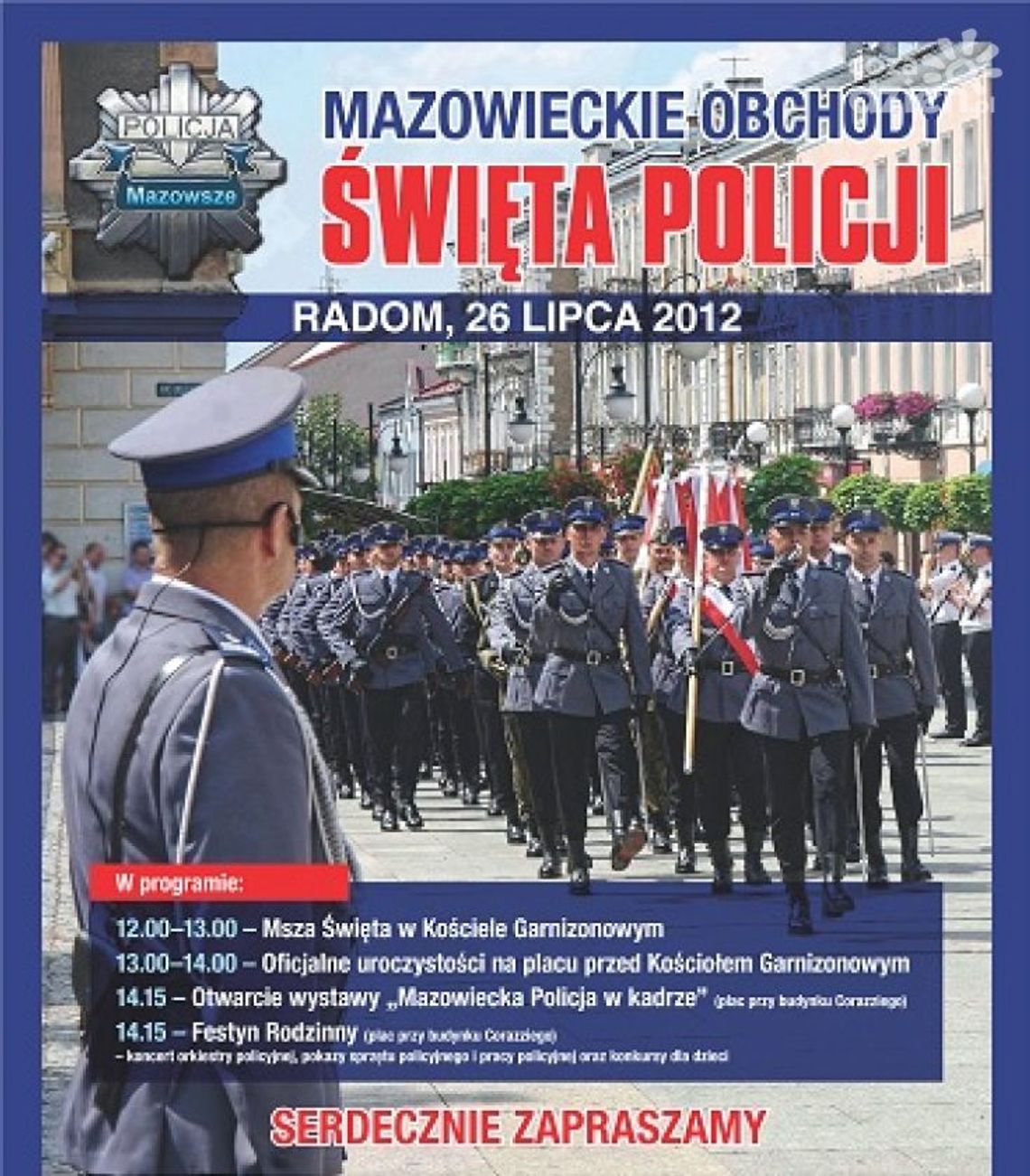 Mazowieckie Obchody Święta Policji już 26 lipca