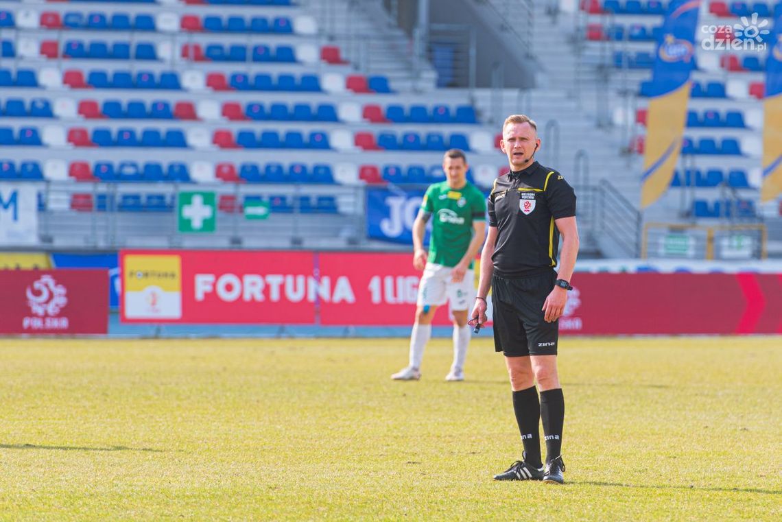 Mecz Jagiellonia - Radomiak poprowadzi Piotr Lasyk