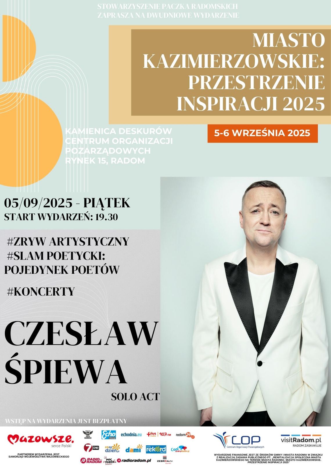 Miasto Kazimierzowskie – Przestrzenie Inspiracji 2025. Dwa dni sztuki i twórczych emocji