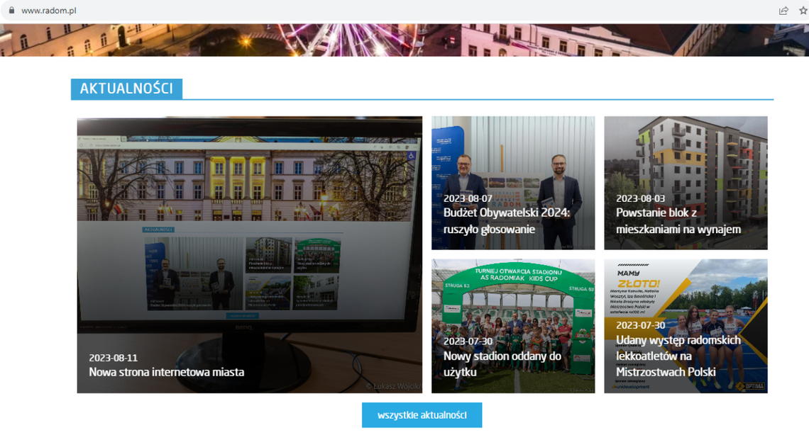 Miasto ma nową stronę internetową Miasto ma nową stronę internetową