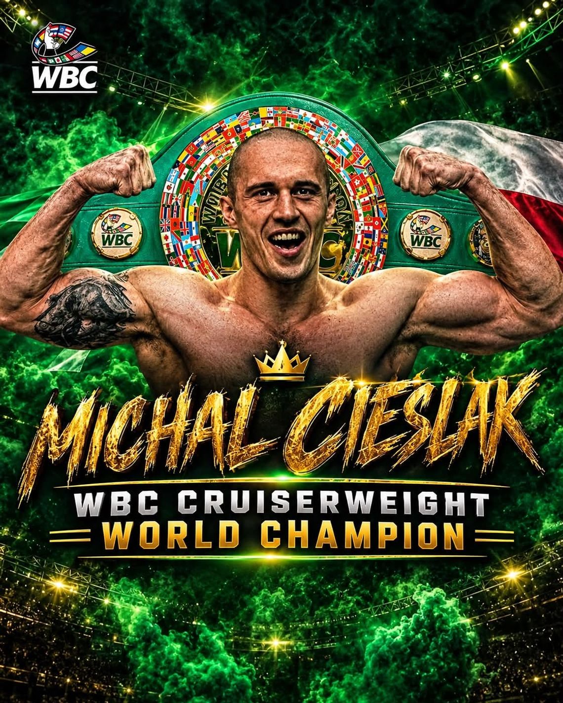 Michał Cieślak pełnoprawnym mistrzem świata WBC! Michał Cieślak pełnoprawnym mistrzem świata WBC!