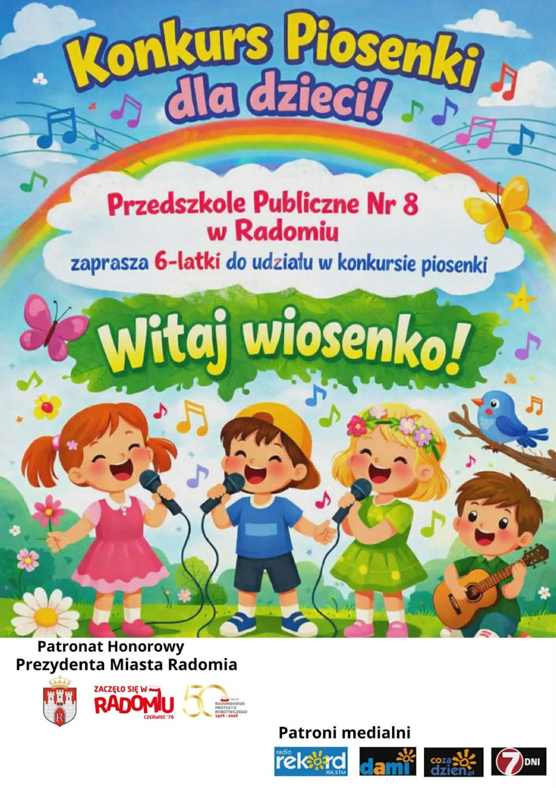 Międzyprzedszkolny Konkurs Wokalny dla sześciolatków pt. „Witaj wiosenko”