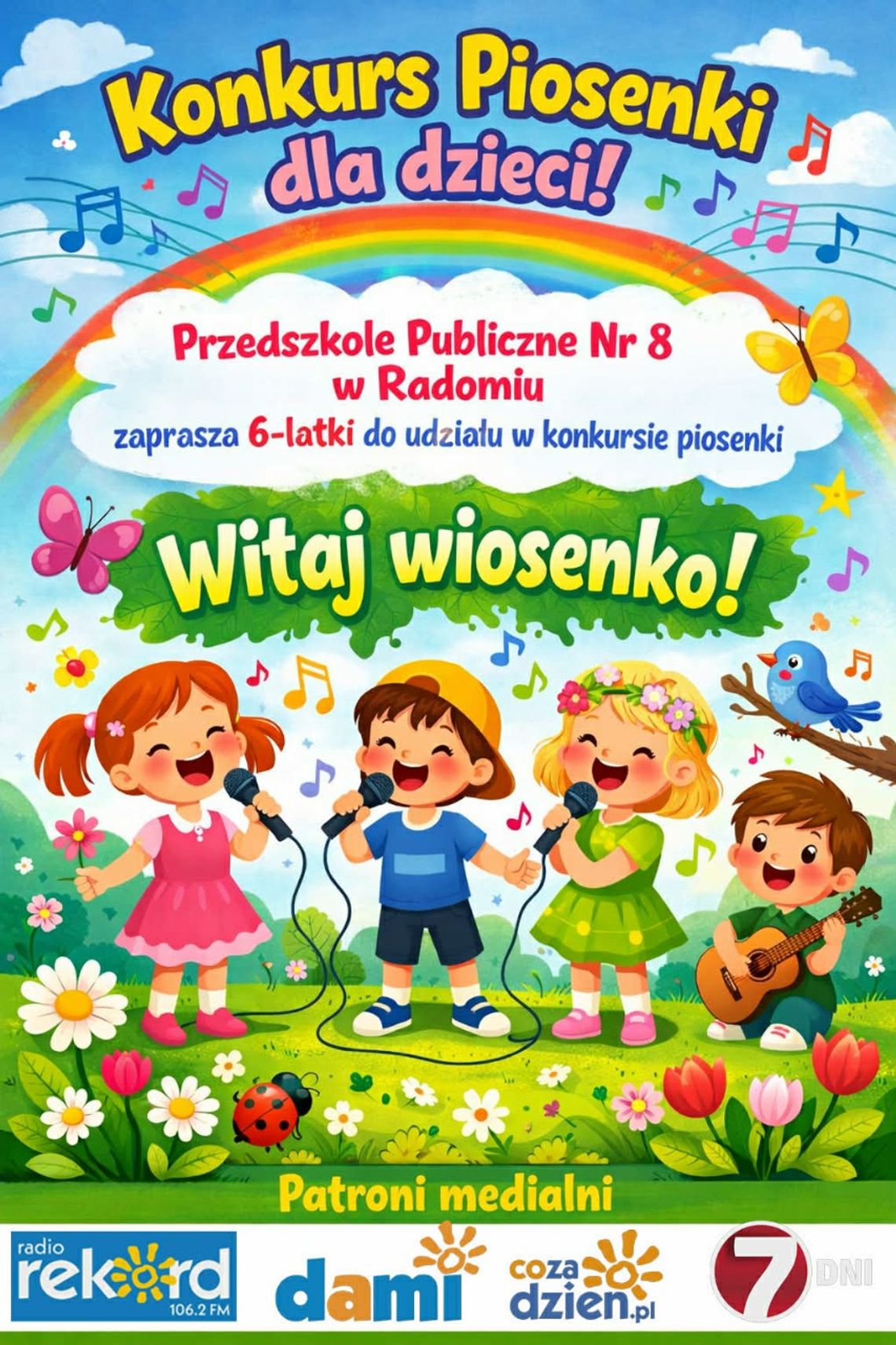 Międzyprzedszkolny Konkurs Wokalny dla sześciolatków pt. „Witaj wiosenko”