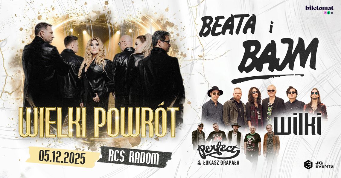 Mikołajkowe święto rocka w RCS! Na scenie Beata i Bajm, Wilki, a także Perfect & Łukasz Drapała