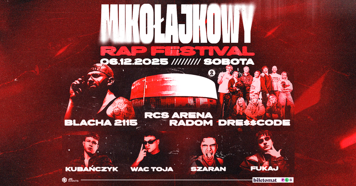Mikołajkowy Rap Festival w Radomskim Centrum Sportu Mikołajkowy Rap Festival w Radomskim Centrum Sportu