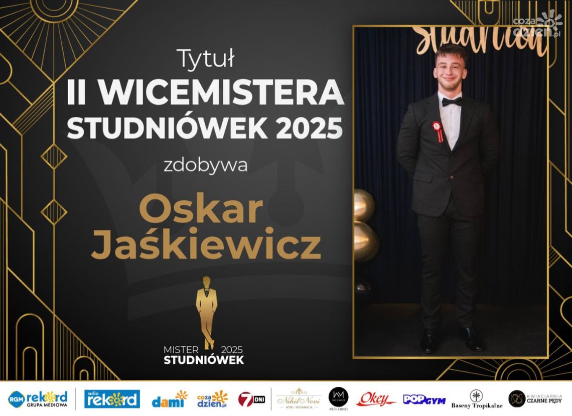 Mister Studniówek 2025: Kto został drugim vicemisterem?