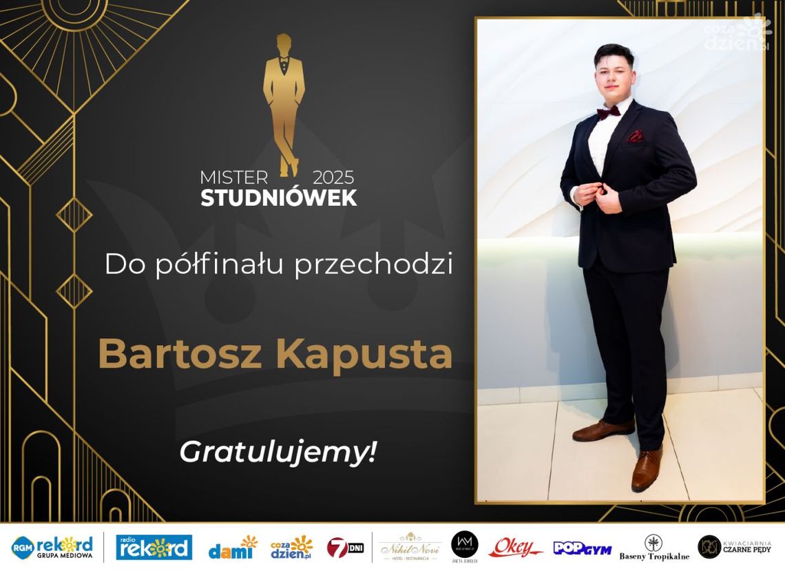 Mister Studniówek 2025: Ostatni półfinalista wyłoniony! 