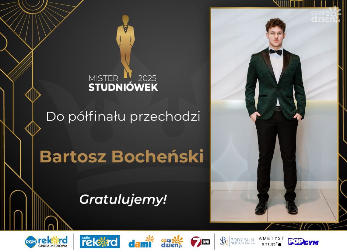 Mister Studniówek 2025: Zwycięzca pierwszego ćwierćfinału!