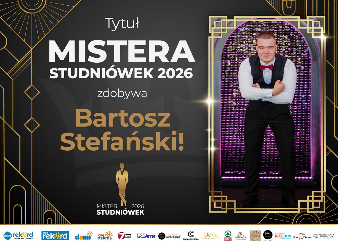 Mister Studniówek 2026: Który z panów otrzymał tytuł ,,Mistera''?