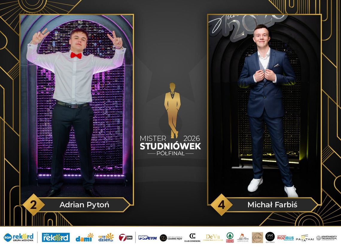 Mister studniówek 2026. Ruszył drugi etap półfinału!
