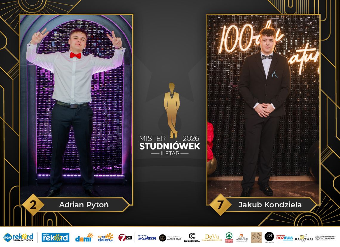 Mister studniówek 2026. Ruszył trzeci ćwierćfinał!